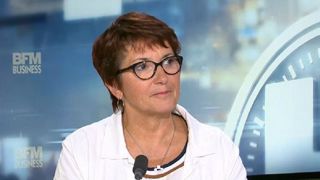 Christiane Lambert, le 5 septembre 2017 sur BFM business. © BFM business Christiane Lambert, le 5 septembre 2017 sur BFM business. © BFM business