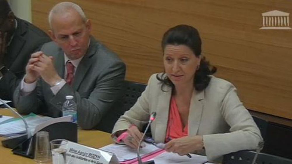 La ministre de la Santé, Agnès Buzyn devant la commission d’enquête de l’Assemblée nationale sur l’affaire Lactalis ce 14 juin 2018. © Assemblée nationale