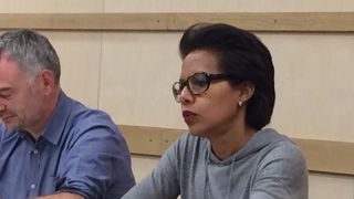 Laurent Pinatel et Audrey Pulvar lors de la conférence de presse. © Twitter FNH Laurent Pinatel et Audrey Pulvar lors de la conférence de presse. © Twitter FNH