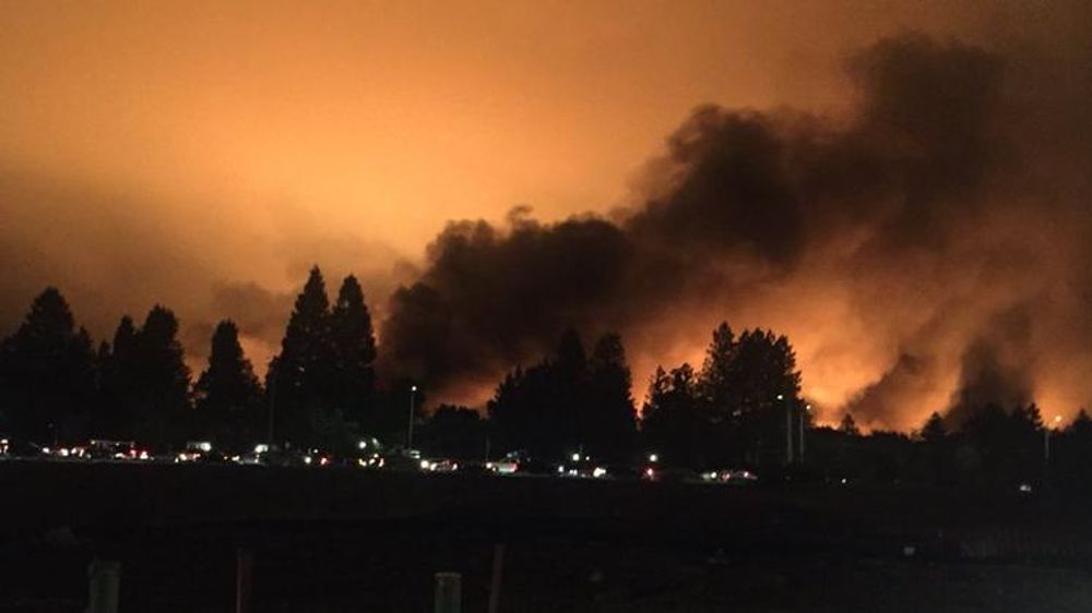Les incendies à Santa Rosa. © Twitter