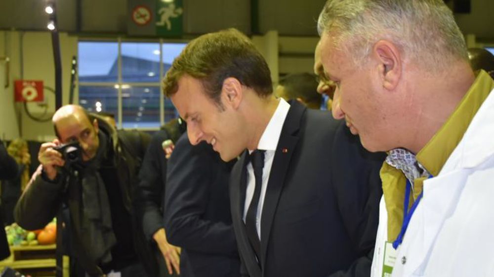 « Reporter à dix ans la problématique du glyphosate n’est pas une bonne idée », a indiqué le 11 octobre 2017, le chef de l’État à Rungis. © R. Aries