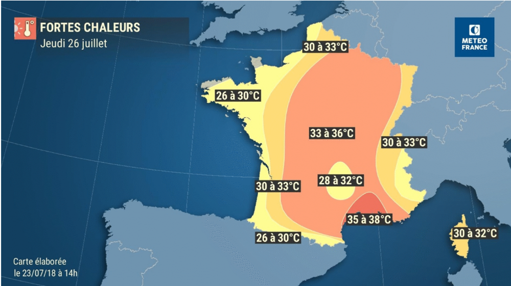 Capture d’écran sur le site Météo-France.