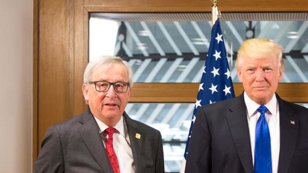 Jean-Claude Junker et Donald Trump à Bruxelles en 2017 ©USA Gov/Wikicommons