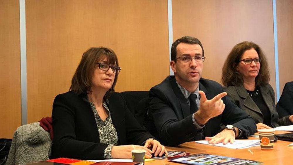 De gauche à droite : Anne Fradier (sécrétaire générale), Pierre Prim (président) et Sylvie Domenech (responsable économique). © C. Le Gall/GFA