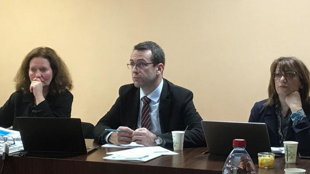 De droite à gauche : Anne Fradier (secrétaire générale), Pierre Prim (président) et Sylvie Domenech (responsable économique). © C. Le Gall/GFA