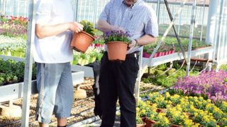 Dans un groupement, les salariés ont un employeur juridique et travaillent parfois pour plusieurs entreprises. Sur notre photo, Sylvain Allard (à gauche) salarié de Pluralis, en compagnie de Jean-Marie Fortin, l'un de ses trois patrons.PHOTO : AUDE RICHARD