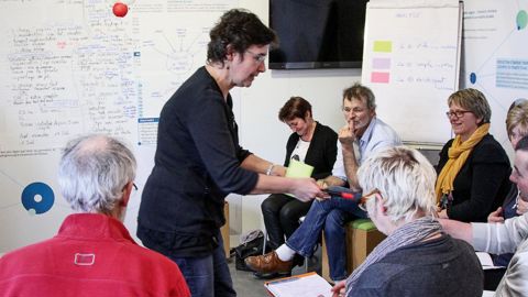 La chambre d'agriculture de la Manche a osé s'approprier le BarCamp, une méthode américaine d'échange et de créativité.© C.M.