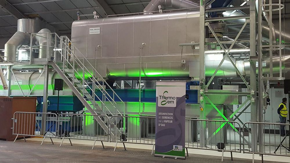 Le procédé Thermoseed utilise la vapeur d’eau pour désinfecter les semences.