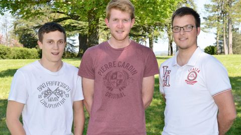 Donovan Fokker, Clément Guérin et Florentin Stramare