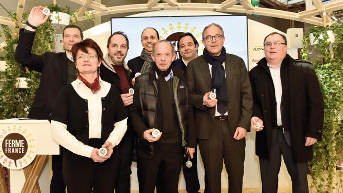 Maximilien Rouer (Ferme France), Anne Vandenbossche (Advitam), PhilippeRondeau (Sodebo), Pierre-René Tchoukriel (Auchan), François Attali (Ferme France), Nicolas Ouziel (Fleury Michon), Maxime Vandoni et Hubert Garaud de Terrena.C. FAIMALI