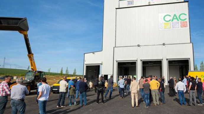 Le nouveau silo situé à Carspach (Haut-Rhin) dispose d'une capacité de stockage de 1 200 tonnes de maïs et de blé. © J. KAUFFMANN Le nouveau silo situé à Carspach (Haut-Rhin) dispose d'une capacité de stockage de 1 200 tonnes de maïs et de blé. © J. KAUFFMANN