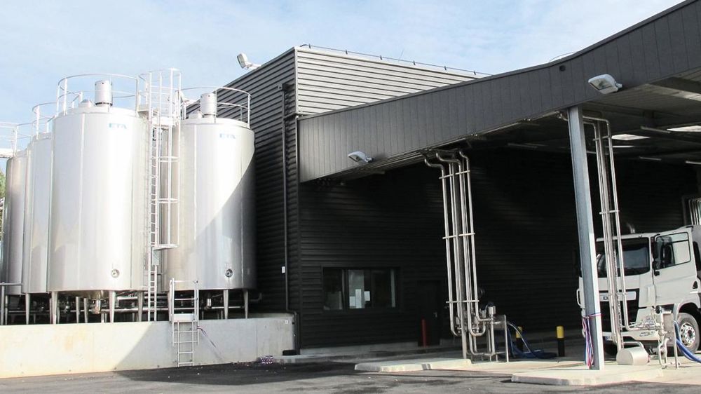 À Maromme (Seine-Maritime), le nouvel outil a une capacité annuelle de réception de 180 Ml de lait. Montant de l'investissement : 8,4 M€ dont 5,6 M€ empruntés. © C.H.