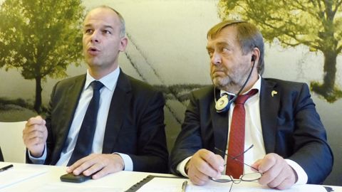 Arnaud Rousseau, président de la Fop, et Wolfgang Vogel, président de l'Ufop, réunis le 14 septembre dernier à Paris.R. FOURREAUX
