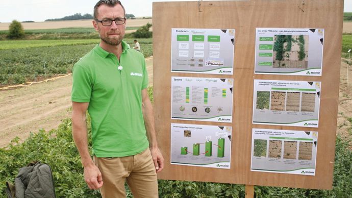 Sébastien Vast : « Belchim continue à faire évoluer sa gammetant en herbicides, qu'en fongicides et défanants. »B. CAILLIEZ