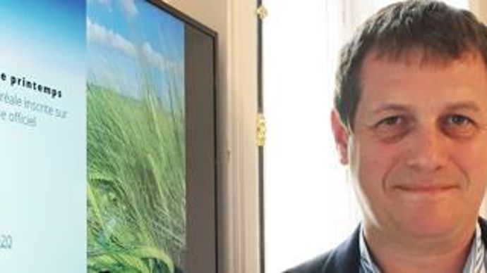 Florent Cornut, de Secobra Recherches, a présenté Aurore, orge brassicole des années soixante.