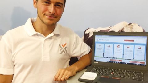 Thomas Pacalier, chef de projet chez Alltech France, présente la plateforme rationmoinschere.frH. LAURANDEL
