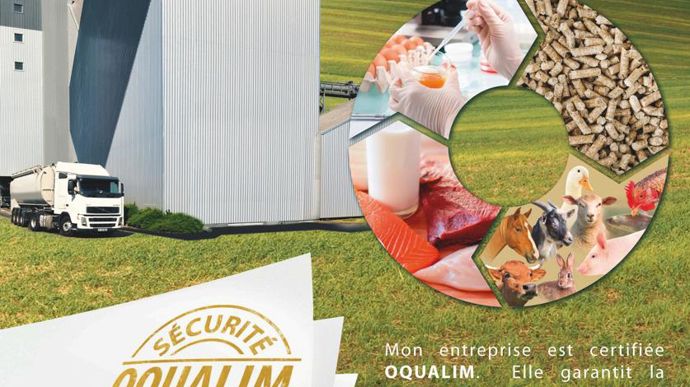 La campagne se décline en deux visuels sous la signature « Oqualimez-vous ! », l'une pour les entreprises (photo) et l'autre pour les éleveurs. 