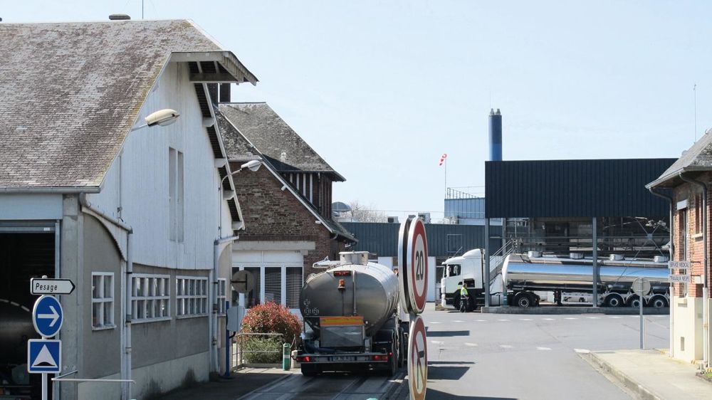 Au Molay-Littry (Calvados), le site de Danone est excédentaire de 20 Ml qui alimentent l'usine de Ferrières-en-Bray, (Haute-Normandie).© C.H.