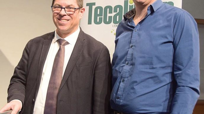 Fabrice Putier, directeur de Tecaliman (à gauche) et Frédéric Mauny, chargé de mission pour le projet de plateforme.Y. BOLOH