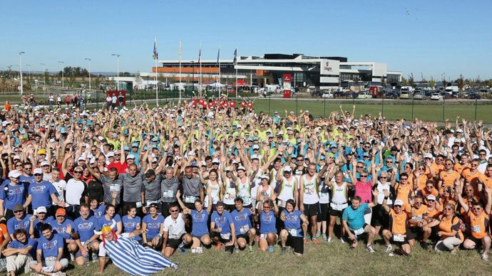 1 450 participants se sont donné rendez-vous chez Limagrain, à Saint-Beauzire (Puy-de-Dôme). Avec Obélix en invité d'honneur ! J. CHABANNE / C. QUEHEILLE / R. FOURREAUX