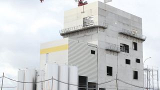 La tour de séchage en construction à Bulgnéville (Vosges) devrait être opérationnelle début 2016.© LACTOVOSGES La tour de séchage en construction à Bulgnéville (Vosges) devrait être opérationnelle début 2016.© LACTOVOSGES