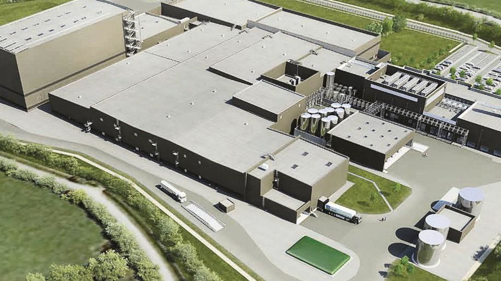 L'usine pour des briquettes de lait infantile sera mise en route en 2017. Elle répond à un contrat avec le groupe chinois Synutra qui n'est pas exclusif. Une zone d'extension est prévue s'il faut répondre à d'autres marchés. 