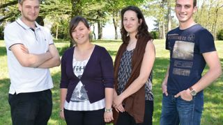 Valentin Aucherie, Lucie Dugue, Cindy Viricel et Corentin Firmignac étaient en Irlande Valentin Aucherie, Lucie Dugue, Cindy Viricel et Corentin Firmignac étaient en Irlande