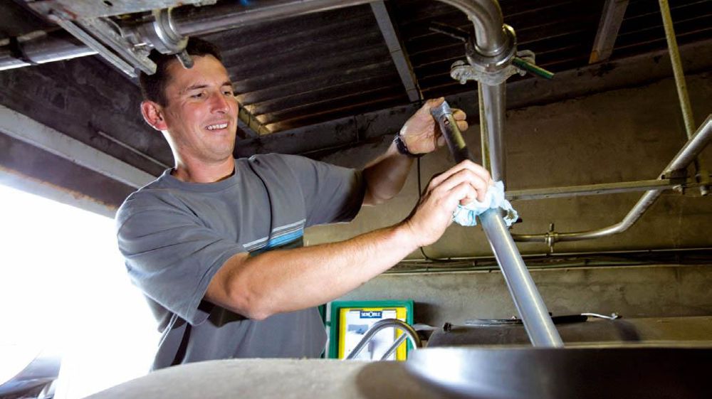 Chez Laïta, tous les litrages collectés sont d'abord payés au prix A. Ce n'est qu'en fin de campagne que le volume B démarre.© CLAUDIUS THIRIET