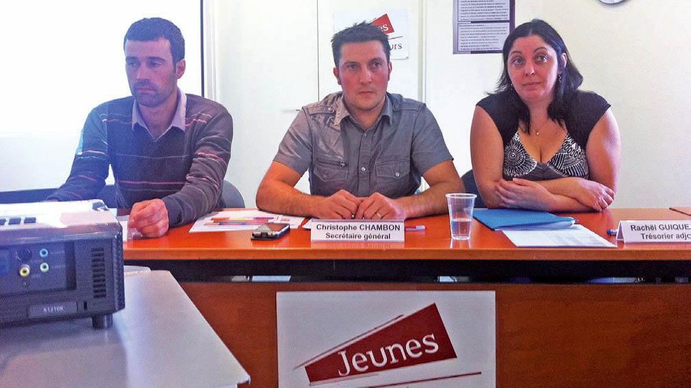 Rachel Guiquerro, Christophe Chambon et Jérôme Bolon (de droite à gauche) ont annoncé la tenue d'une journée laitière nationale.