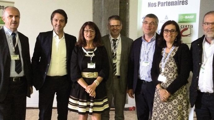 Au centre, Catherine Racle (DG du négoce Bresson) a accueilli les intervenants et les 250 participants du congrès de Négoce Centre-Est, la présidente Valérie Poncet étant souffrante.H. LAURANDEL