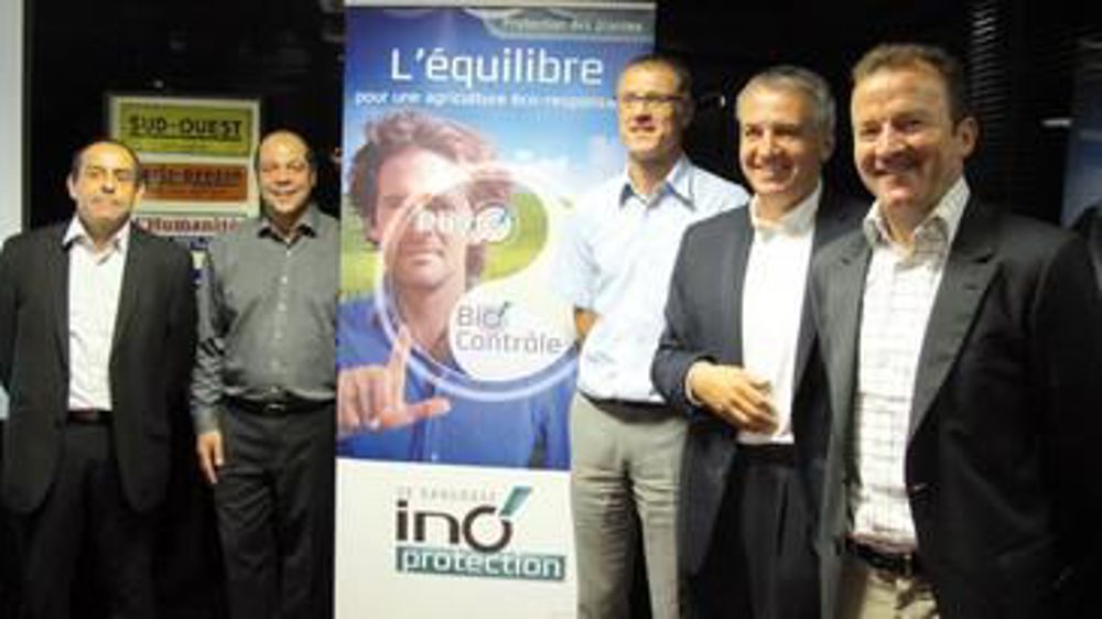 De gauche à droite : Christope Maquin, directeur marketing, Christophe Zugaj, responsable communication, Nicolas Fillon, DG, François Rollin, directeur des affaires techniques et réglementaires et Olivier Antonin, directeur commercial.M.COISNE De gauche à droite : Christope Maquin, directeur marketing, Christophe Zugaj, responsable communication, Nicolas Fillon, DG, François Rollin, directeur des affaires techniques et réglementaires et Olivier Antonin, directeur commercial.M.COISNE