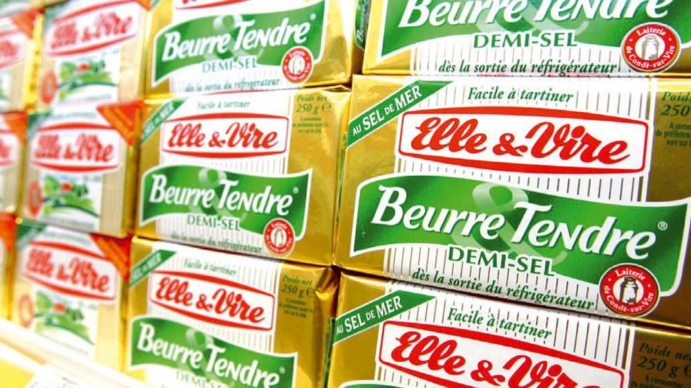 La Compagnie laitière européenne connue, entre autres, pour ses beurres et crèmes Elle-et-Vire, ne souhaite pas reconduire son contrat de 135 Ml.© DENIS ALLARD/RÉA