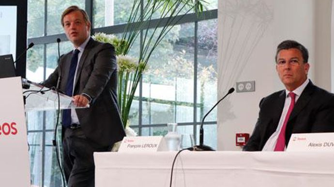 Alexis Duval, président du directoire, et François Leroux, le nouveau président du Conseil de surveillance de Tereos. © R. FOURREAUX Alexis Duval, président du directoire, et François Leroux, le nouveau président du Conseil de surveillance de Tereos. © R. FOURREAUX