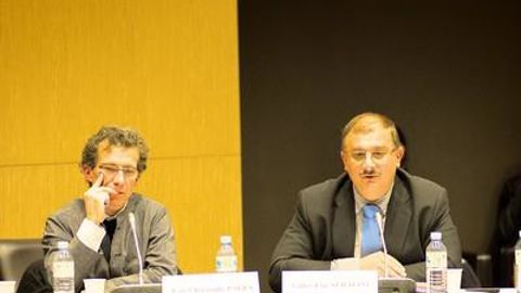 Une vingtaine d'intervenants ont été audités dont Jean-Christophe Pagès (à gauche) et Gilles-Eric Séralini.Y. CAINJO