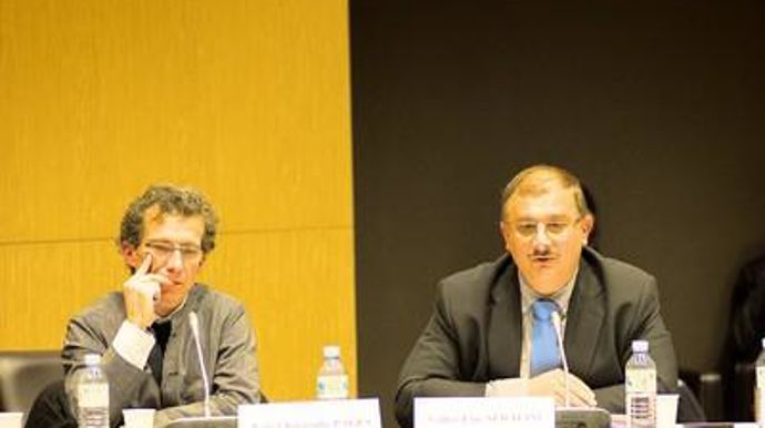 Une vingtaine d'intervenants ont été audités dont Jean-Christophe Pagès (à gauche) et Gilles-Eric Séralini.Y. CAINJO