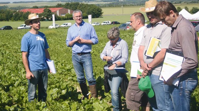 Sur sa plate-forme expérimentale, UPL France a testé toutes les combinaisons possibles d'associations à base de BeetUp Compact.B. CAILLIEZ