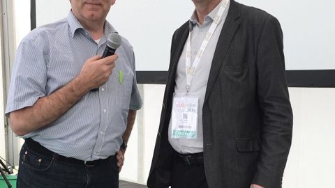 Karl-Heinz Dörr (à gauche),de chez Breun, et Joël Blot,d'Agri Obtentions.AGRI OBTENTIONS