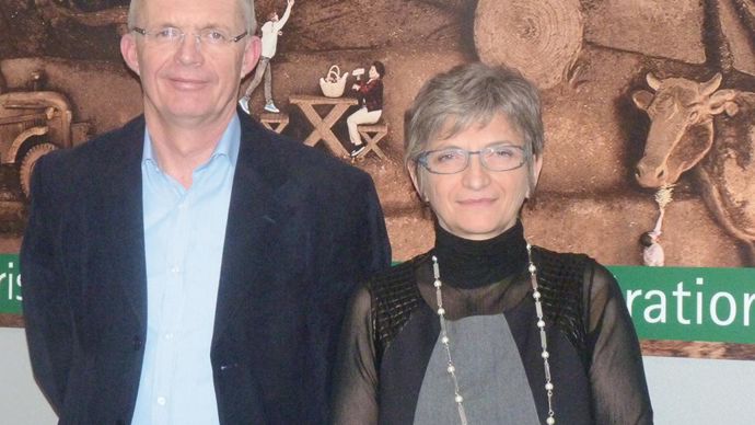 « Dans un contexte agricole chahuté (...) nous faisons le choix de l'action et non de la résignation », prévient le président Roland Primat aux côtés d'Elisabeth Mounier, DG.C. PENET