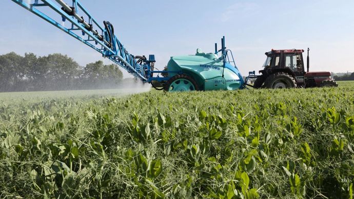 Les programmes complets en un seul passage se développent en protéagineux.C. WATIER