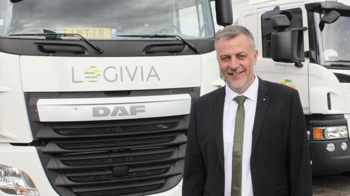 Sylvain Baudry, directeur général de Logivia qui regroupe 140 camions.A. BRÉHIER