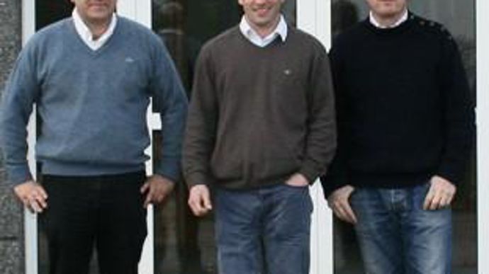 De gauche à droite, Guillaume Resse, directeur commercial, Henri Ducroquet, dirigeant et Edouard Vermersch, animateur commercial et directeur technique.