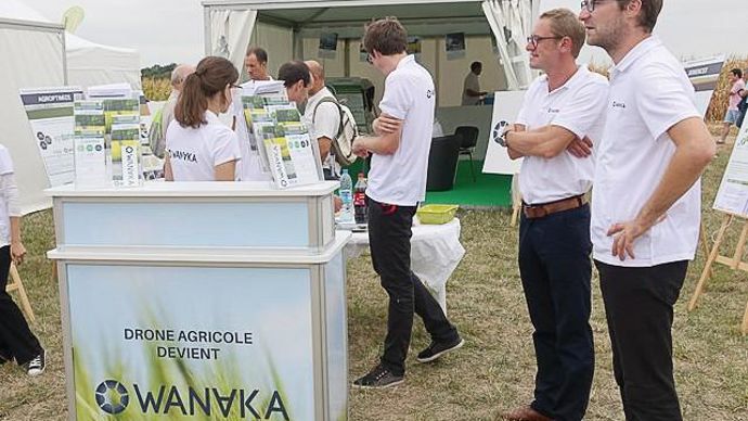 Drone agricole à Innov-Agri 2016 avec son nouveau nom Wanaka.C.VELLUT/FLICKR