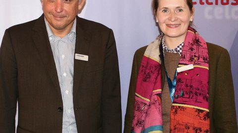 Sina Isabel Strube, PDG de Strube et Eric Verjux, président du directoire de Deleplanque : « Nous sommes désormais le troisième fournisseur de semences de betteraves sur le marché français. »B. CAILLIEZ