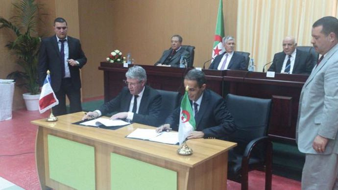 Le protocole d'accord a été signé le 11 avril par Jean-François Loiseau, président d'Axéréal, et Mohamed Belabdi, DG de l'OAIC.