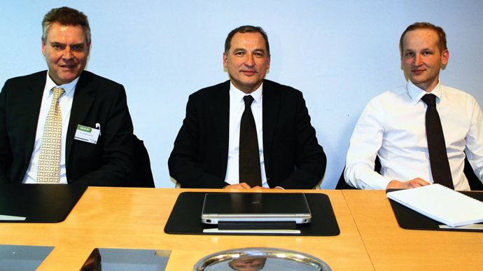 Pascal Cambournac, Pascal Mombled et Guillaume Boyet, responsable marketing et communication. B. CAILLIEZ