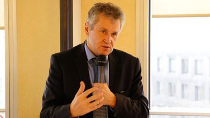 Le 13 décembre, Thierry Blandinières, directeur général du groupe InVivo, a rappelé : « Notre performance économique et nos ratios financiers très sains, nous permettent de poursuivre sereinement notre développement en France et à l'international. » © C. QUEHEILLE Le 13 décembre, Thierry Blandinières, directeur général du groupe InVivo, a rappelé : « Notre performance économique et nos ratios financiers très sains, nous permettent de poursuivre sereinement notre développement en France et à l'in