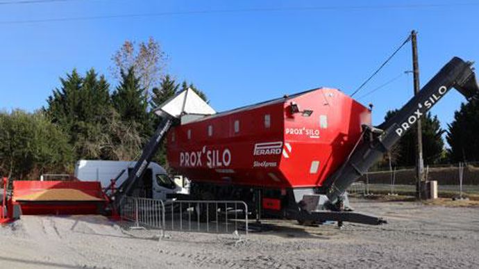D'ici trois ans, Maïsadour prévoit de déployer une dizaine de silos mobiles sur son territoire. © R. FOURREAUX D'ici trois ans, Maïsadour prévoit de déployer une dizaine de silos mobiles sur son territoire. © R. FOURREAUX