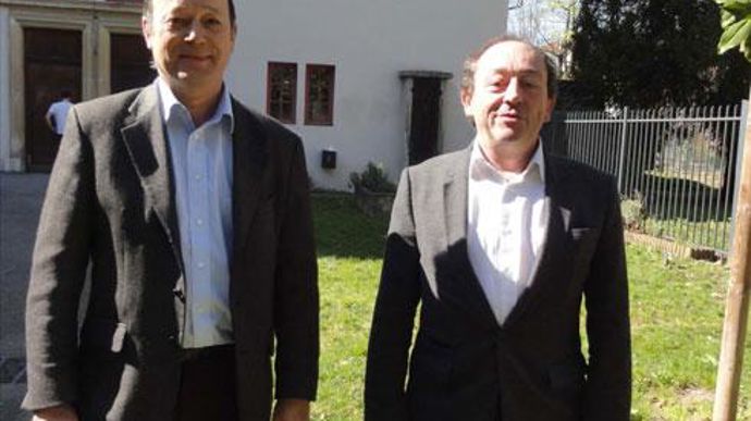 De gauche à droite : Jean de Balathier et Gérard Rodange, respectivement directeur et président de Coop de France Rhône-Alpes Auvergne. De gauche à droite : Jean de Balathier et Gérard Rodange, respectivement directeur et président de Coop de France Rhône-Alpes Auvergne.