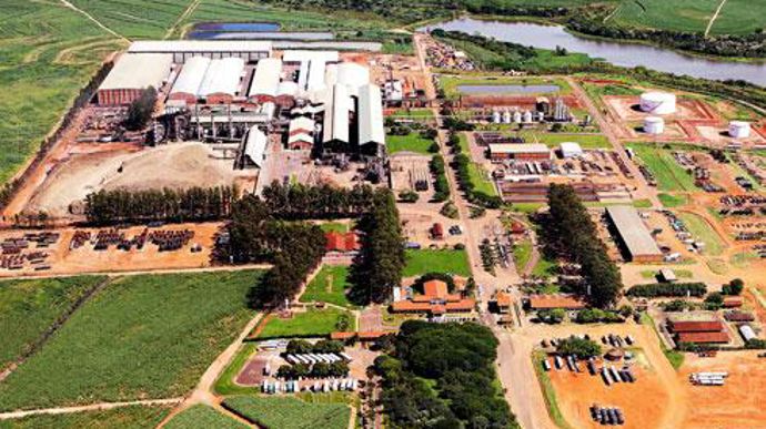 Le site de Guarani, à Cruz Alta au Brésil, qui accueille une sucrerie et une raffinerie. Le site de Guarani, à Cruz Alta au Brésil, qui accueille une sucrerie et une raffinerie.