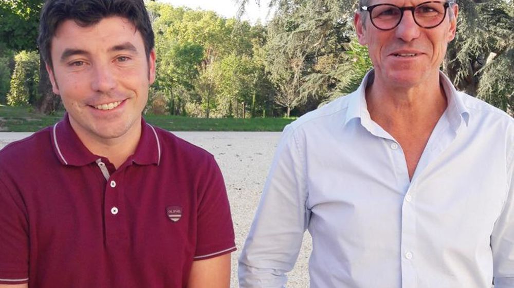 Johann Landreau, DG de Landreau Agro et Landreau Solutions (à g.), et Denis Huré, président de Huré Agri Consult.